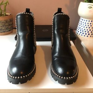 Womens beaded booties